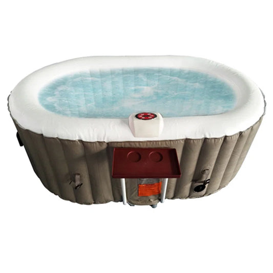 Oval Inflatable Jetted Hot Tub